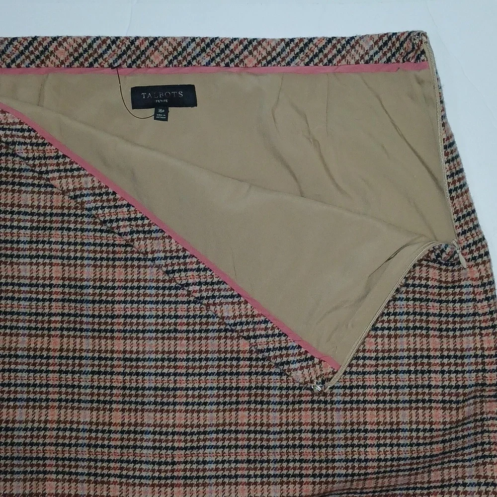 Talbots plaid wool